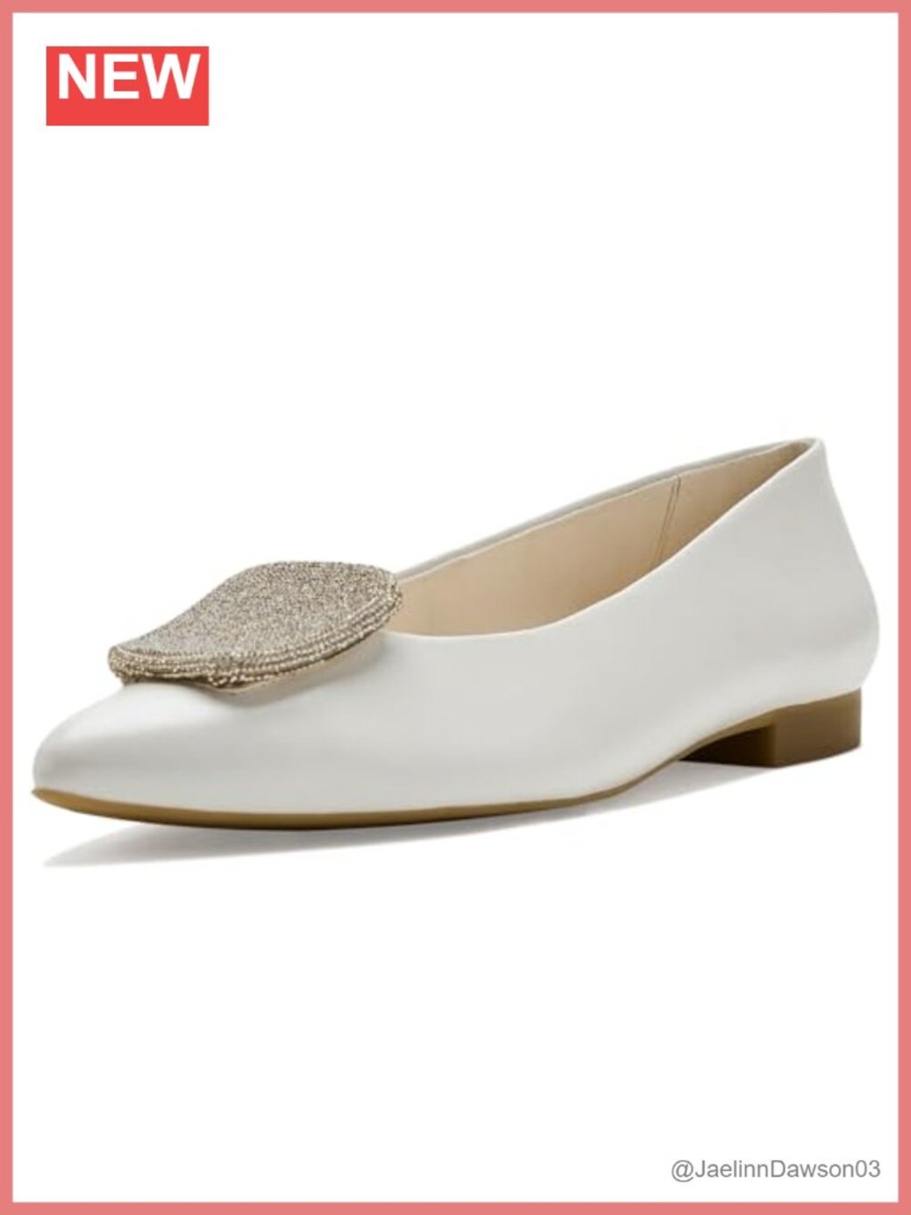 Leather Ballet Flats Round Toe Slip On Women's Shoes